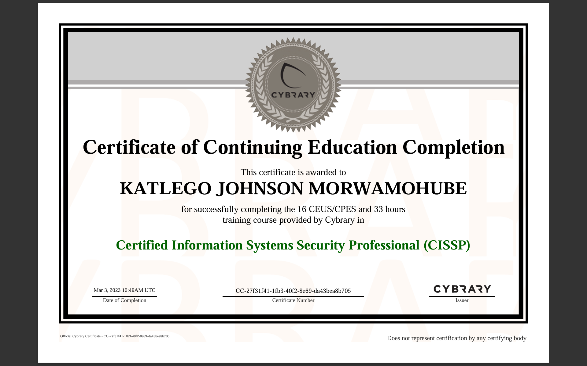 CISSP Certification