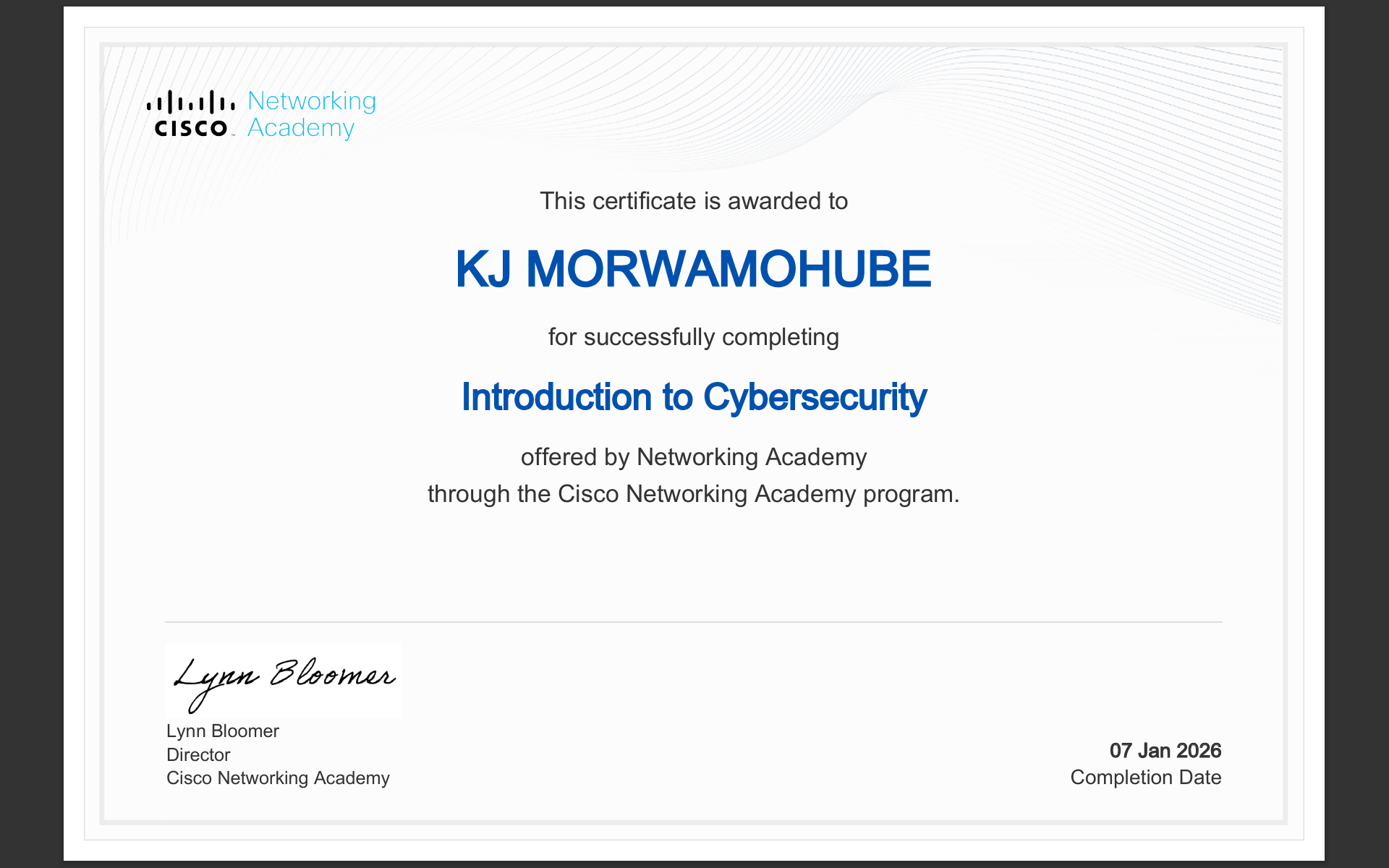 Cisco Cybersecurity Certification